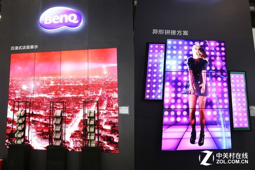 沒有三星的日子 2016年InfoComm展并未變乏味(圖4) 明基展臺:沉浸式店面展示演示區以及異形拼接方案
