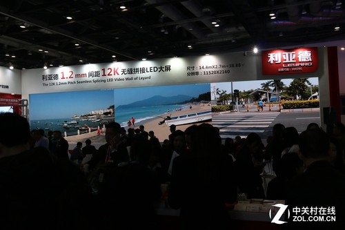 沒有三星的日子 2016年InfoComm展并未變乏味(圖3) 利亞德展示12K分辨率(11520×2160)拼接LED大屏墻