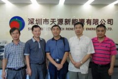 云南科協、太陽能協會來天源新能源考察